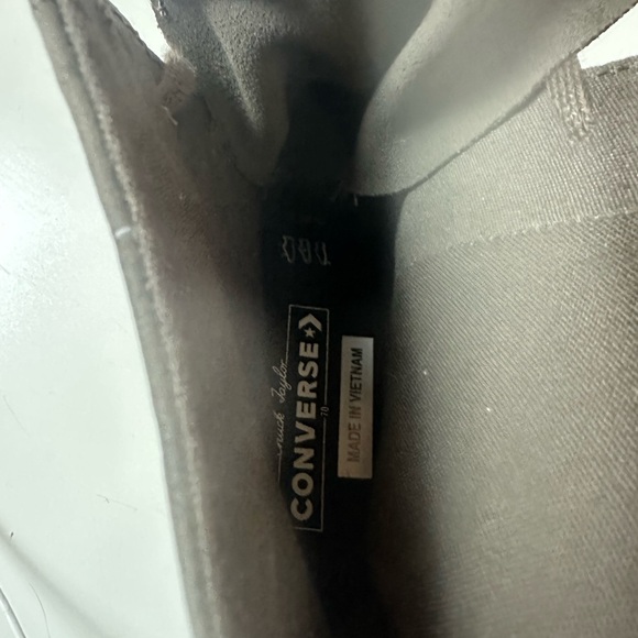 Chuck 70 De Luxe Chunky Heel Platform High Top Sneakers In Coffee Break NWOT 9.5 - Picture 14 of 16